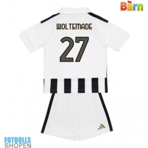 Billiga Juventus Nick Woltemade #27 Hemmatröja Barn 2026-27 Kortärmad (+ Korta byxor)